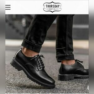 THURSDAY BOOT Co NWOT Men's Renegade Oxfords - Black 7.5 US